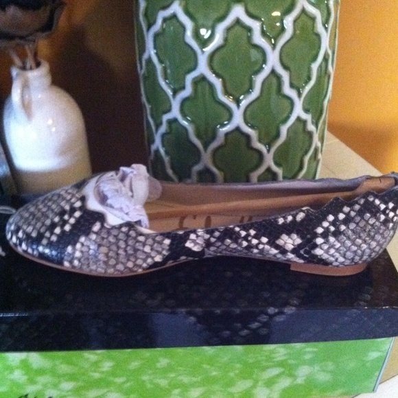 NWB Sam Edelman AUGUSTA Snake Print Casual Flats 6 - Picture 2 of 4